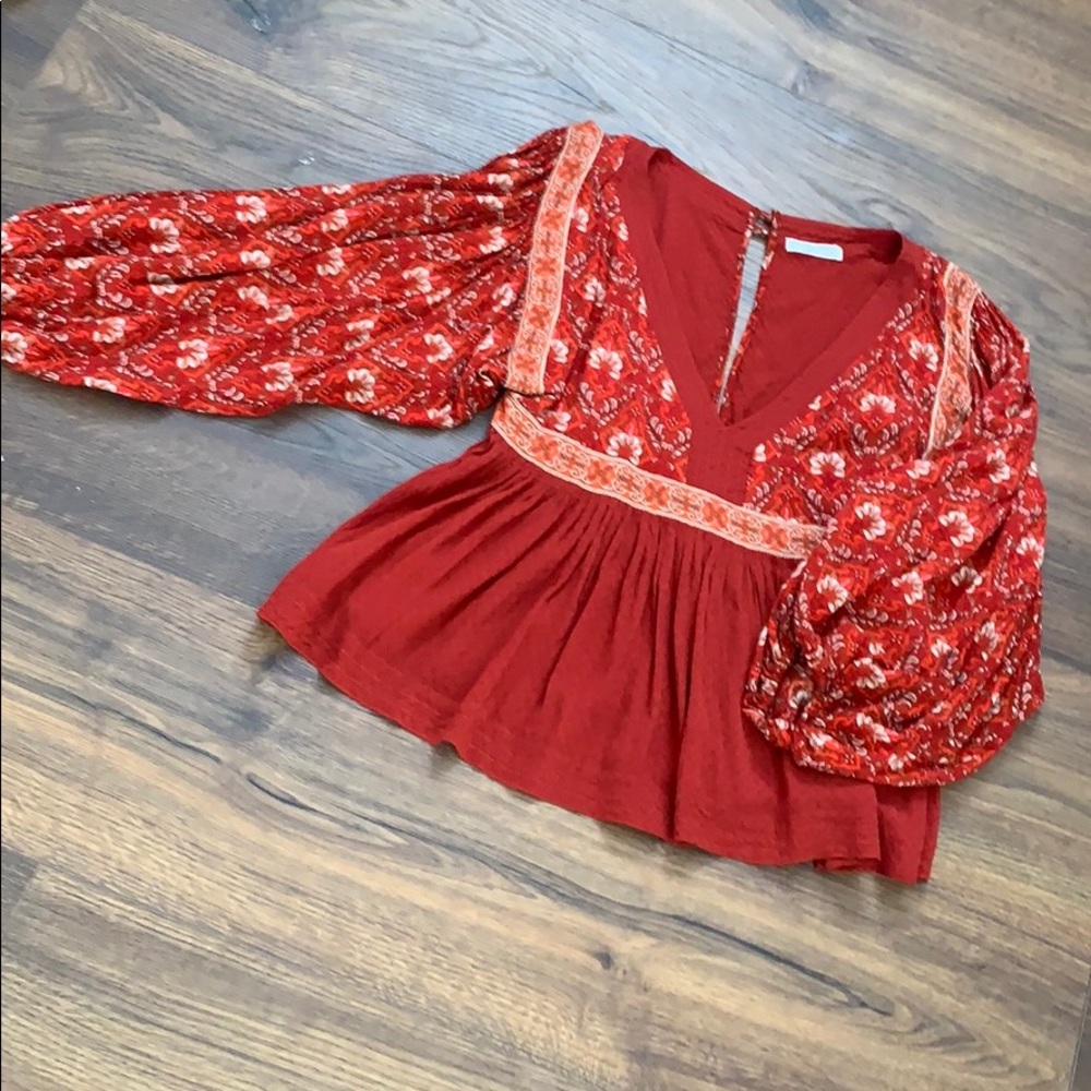 Jewel Smock blouse size L